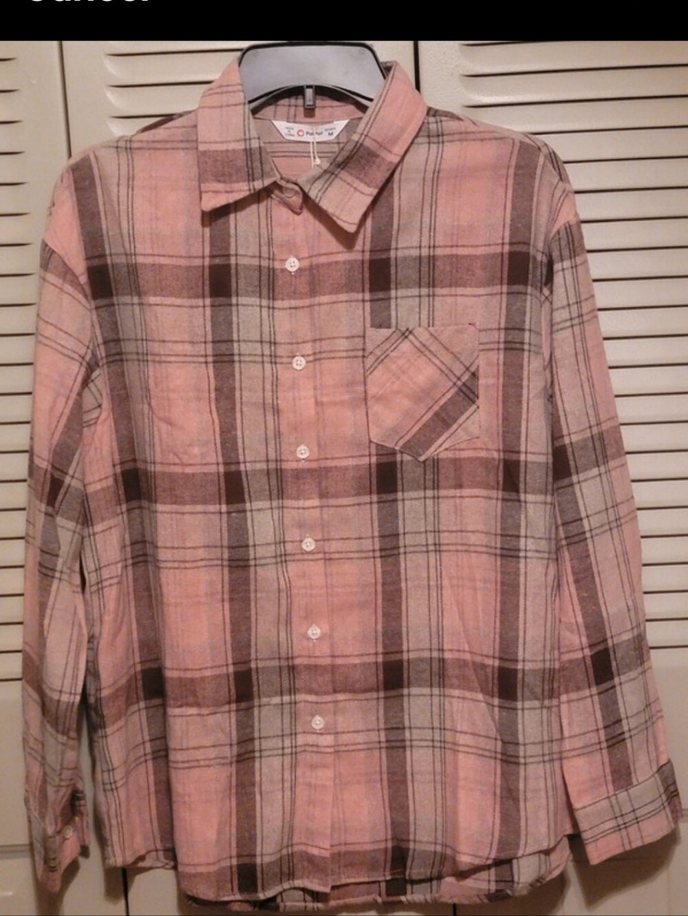 PatPat Pink & Brown Plaid Button-Down Shirt
